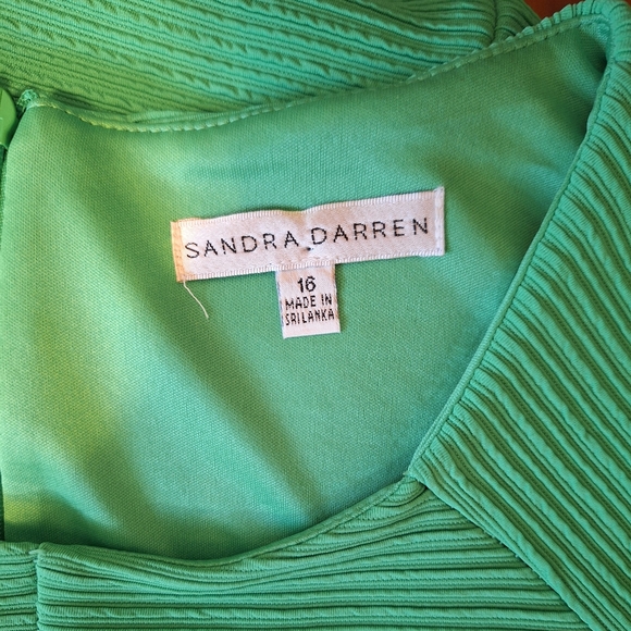 Sandra Darren textured for and flare dress sz 16 - Picture 7 of 8
